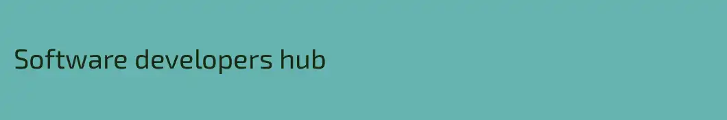 Software developers hub